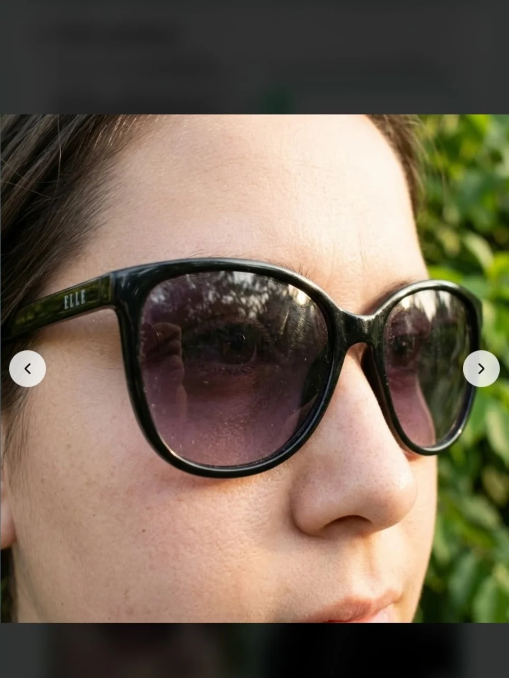 Elle Black Women's Cat-Eye Sunglasses
